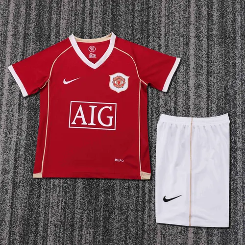 2006-2007 Retro Manchester United Camiseta Local  Talla Infantil — view 1