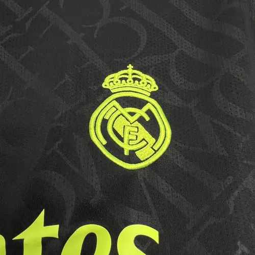 Camisa Única Real Madrid X Preto e Neon 2024/2025  — view 6