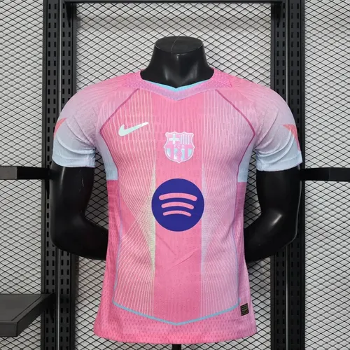 قميص برشلونة الإصدار الخاص الوردي نسخة اللاعب 2025/2026 جودة تايلاندية 