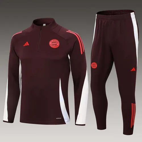 2024/2025 Bayern Munich Ensemble d'Entraînement Half-Pull Violet Foncé Maillot de Football  — view 1