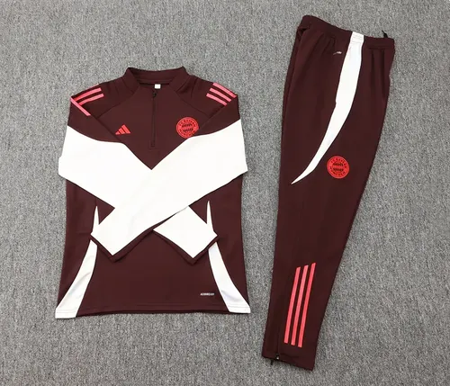 2024/2025 Bayern Half-Pull Trainingsanzug Dunkellila Trikot Set  — view 7