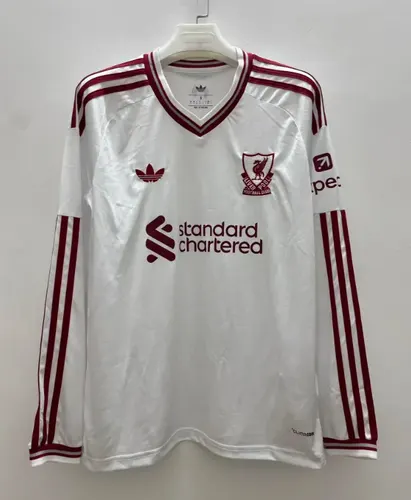 Camisa de Futebol Liverpool 2026/2027 Fora Manga Longa   — view 1