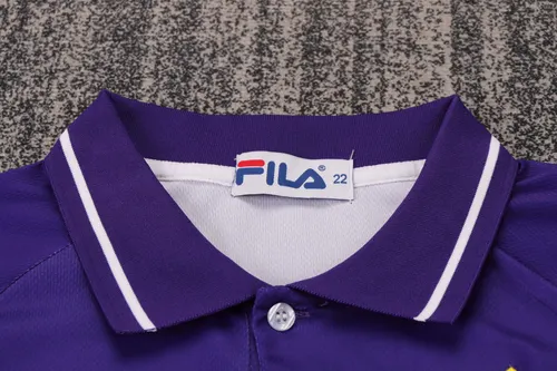 1999-2000 Retro Fiorentina Heim Fußballtrikot AAA fan-gradät Kindergröße — view 3