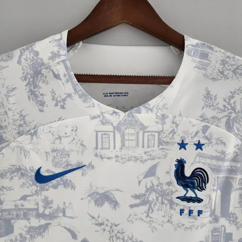2022 FIFA-Weltmeisterschaft Frankreich Auswärts Fußballtrikot Weiß — view 3