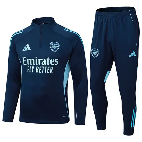 2025/2026 Arsenal Conjunto Treino Meia Puxada Azul Real Camisa Futebol  — view 1