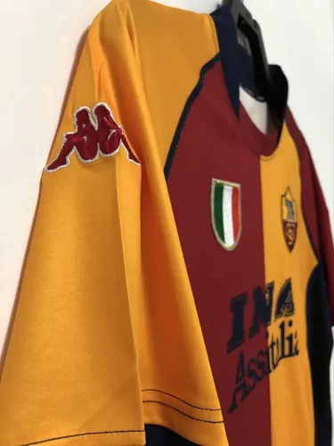 2000-2001 قميص Roma المنزلي رجعي جودة تايلاندية — view 5