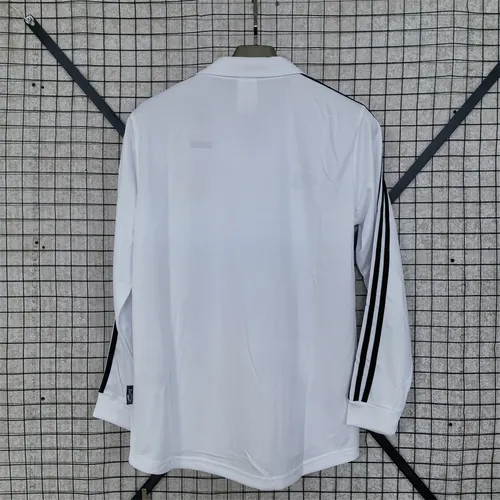 2002/2003 Retro Long Sleeve Real Madrid Champions League Edition Home Football Jersey   — view 2