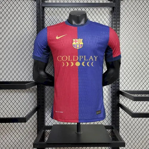 2024/2025 Camisa de Futebol Patrocinador Local Coldplay Versão Jogador Barcelona  — view 1