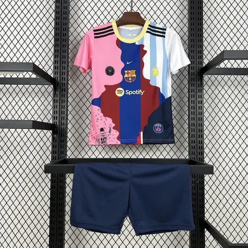 2025/2026 Camisa de Futebol Comemorativa Messi Barcelona  Tamanho Infantil — view 1