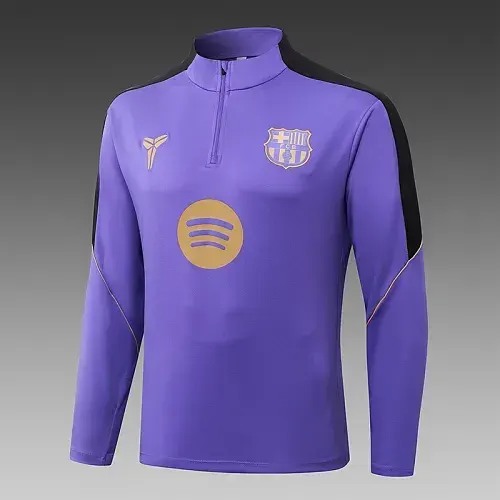 2026/2027 Barcelona Halbpullover-Trainingsshirt Lila Fußball   Set — view 4