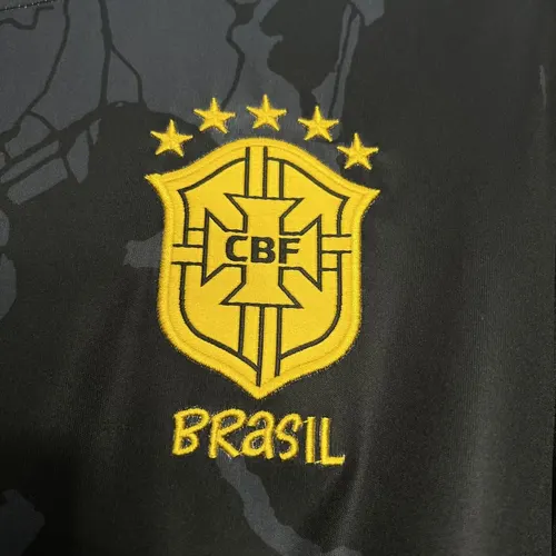 2024/2025 Brésil Édition Spéciale Jesus Noir Maillot  — view 5