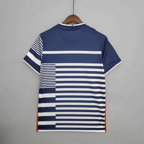 2021/2022 Psg Paris Saint-Germain Training Wear White And Blue — view 2