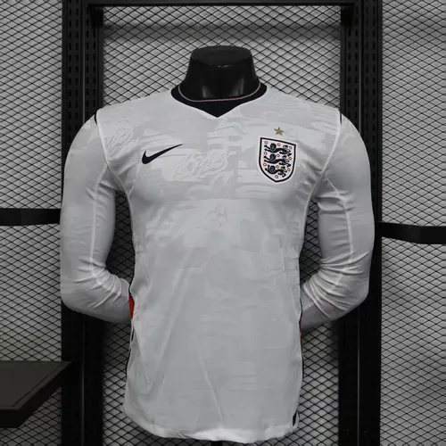 Maillot de football domicile Angleterre manches longues 2026 Version Joueur AAA qualité fan