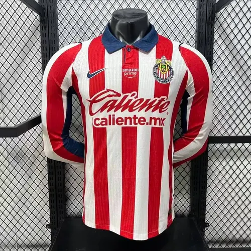 2026/2027 Long Sleeve Player Version Chivas Home Football Jersey  