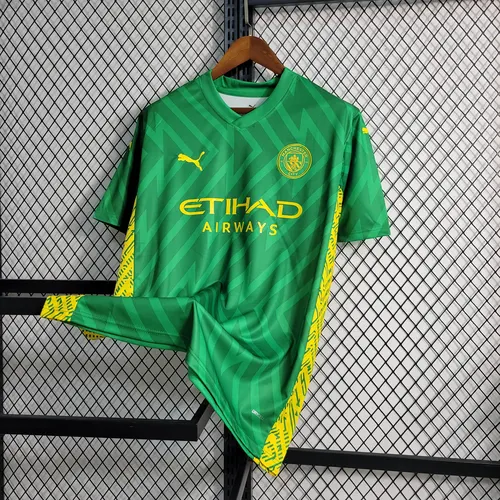 Camiseta de Fútbol Verde del Portero Manchester City 2023/2024  — view 3