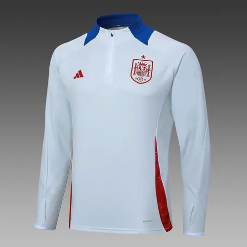Conjunto de Treino Espanha Meia Puxada Azul Claro 2024-2025 — view 3