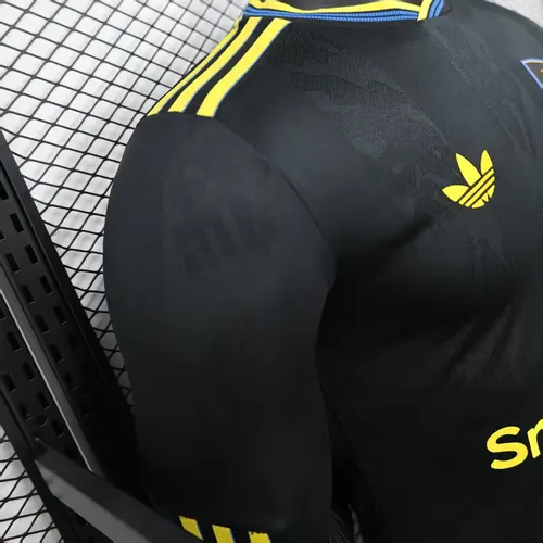 2025/2026 Manga Larga Versión Jugador Manchester United Tercera Camiseta de Fútbol Visitante  — view 6