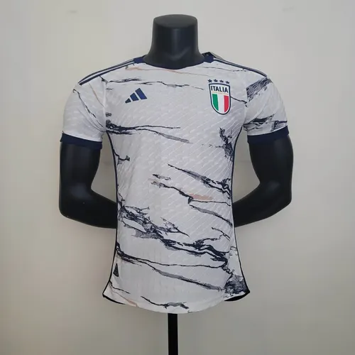 2023 Spielerversion Italien Auswärts-Fußballtrikot