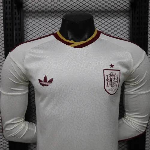 2026 Version Joueur Maillot Extérieur Manches Longues Équipe Nationale Espagne AAA qualité fan — view 3