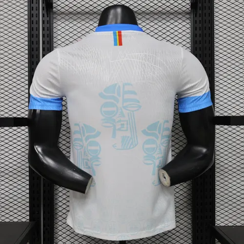 2026 Spielerversion Kongo Auswärts Weiß Fußballtrikot AAA Fan-Qualität — view 2