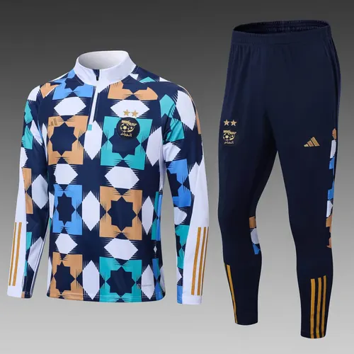 2022 Algerien Nationalmannschaft Half-Pull Trainingsanzug Farbtrikot Set