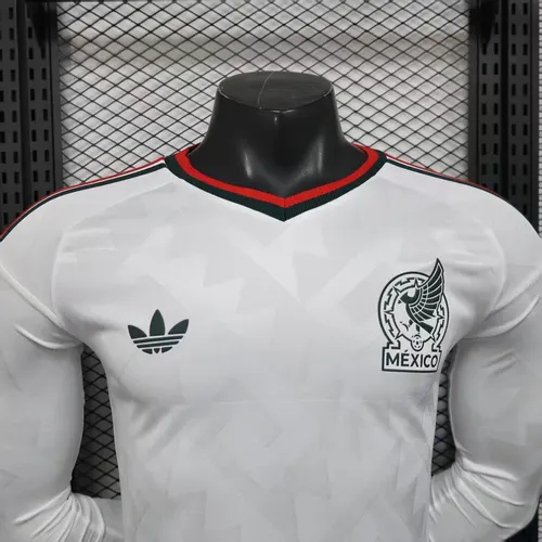 نسخة اللاعب 2026 قميص كرة القدم المكسيكي الخارجي طويل الأكمام درجة المشجع AAA — view 3