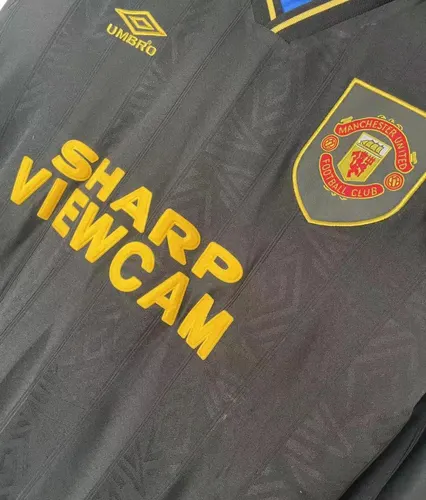 1993/1994 Retro Long Sleeve Manchester United Third Away Football Shirt  — view 4