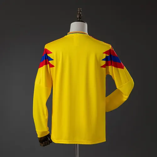 1990 Colombia Home Retro Long Sleeve Jersey  — view 2