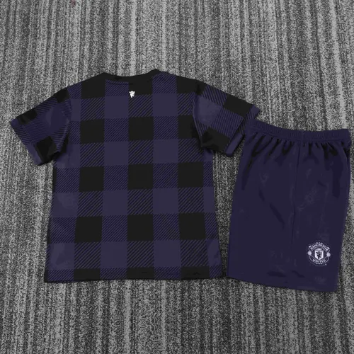 Maillot Extérieur Rétro Manchester United 2013-2014  Taille Enfant — view 2