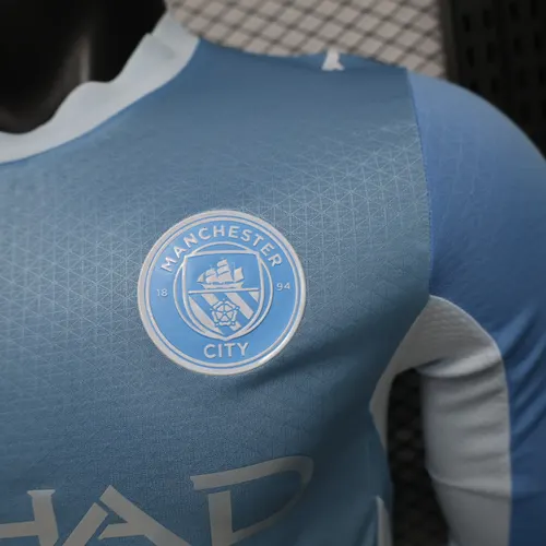 2026/2027 Long Sleeve Player Version Manchester City Home Football Jersey   — view 6