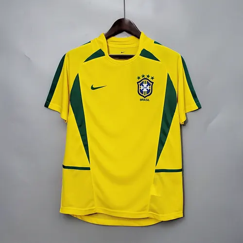 Camiseta de Fútbol Local Retro de Brasil 2002 — view 1