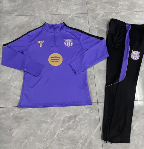 2026/2027 Barcelona Halbpullover-Trainingsshirt Lila Fußball   Set — view 3