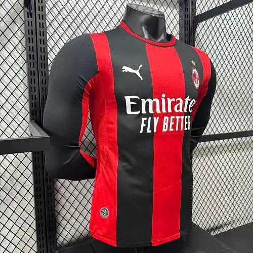 Maillot Domicile Football Manches Longues Version Joueur 2026/2027 AC Milan   — view 3