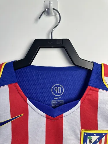 Camisa de Futebol Retro Manga Longa Atletico Madrid Home 2004/2005  — view 3