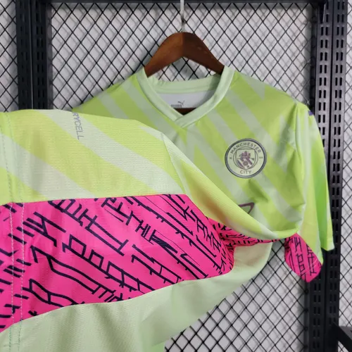 Maillot de football gardien vert fluorescent 2023/2024 Manchester City  — view 8
