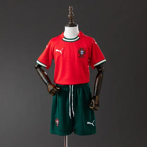 2025 Portugal Home Football Shirt Kids Size