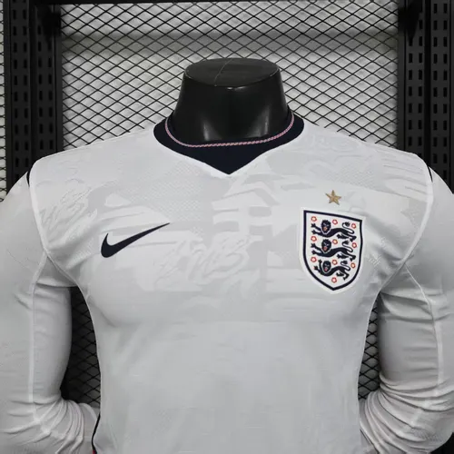 Camisa de Futebol Manga Longa Casa Inglaterra 2026 Versão Jogador AAA qualidade fã — view 3