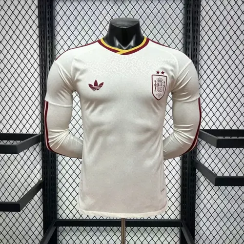 2026 Long Sleeve Player Version Spain Away Football Jersey  