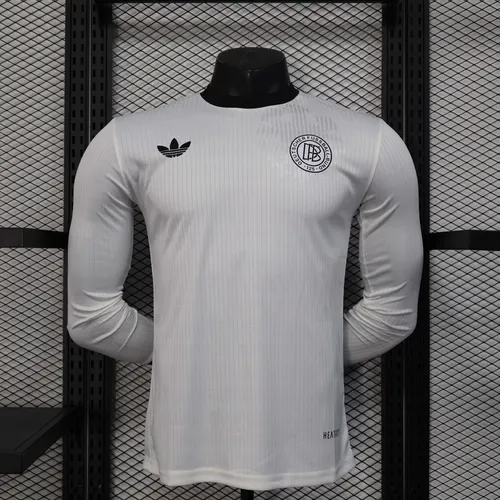 2025 Long Sleeve Player Version Germany 125th Anniversary Edition White Football Shirt 