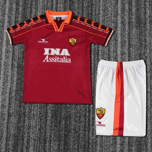 1998-1999 Retro Roma Home Camisa de Futebol  Tamanho Infantil — view 1