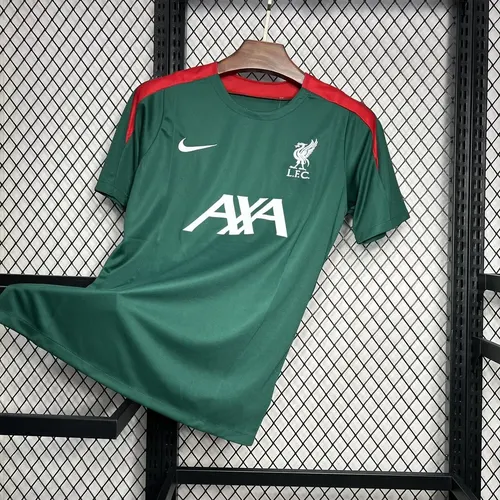 2024/2025 Liverpool Pre-match Training Dark Green Jersey  — view 3