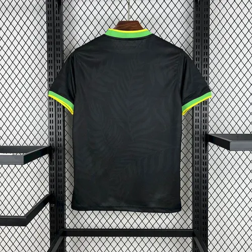 2025 Brasilien Sonderedition Schwarz Fußballtrikot AAA Fan-Qualität — view 2