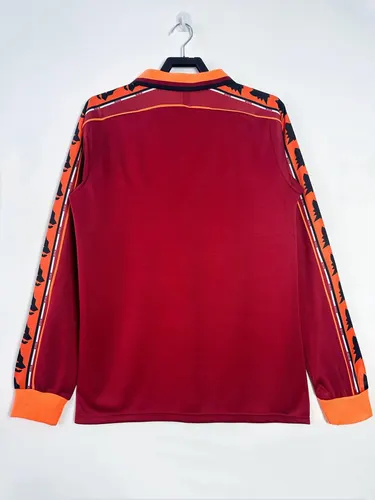 1998-1999 Retro Manga Longa Roma Uniforme Casa Jersey Futebol  — view 2