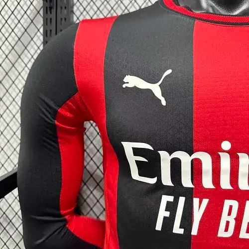 Maillot Domicile Football Manches Longues Version Joueur 2026/2027 AC Milan   — view 5