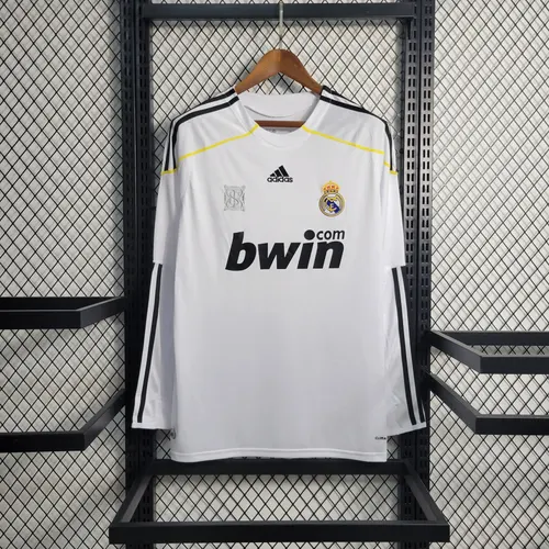 Camisa de Futebol Real Madrid Casa Manga Longa Retro 2009/2010   — view 1