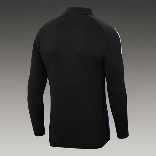 2024/2025 Allemagne Tenue d'Entraînement à Demi-Tirage Noir Maillot Ensemble — view 4