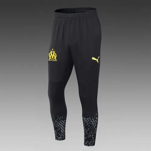 2023/2024 Olympique de Marseille Conjunto Treino Meia Puxada Preto Camisa Futebol — view 5