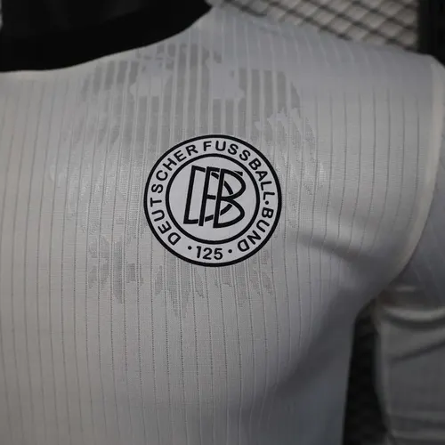 Camisa de Futebol Branca Manga Longa Versão Jogador Edição 125º Aniversário Alemanha 2025 AAA para Torcedores — view 6