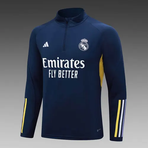 2023/2024 Real Madrid Survêtement d'Entraînement Demi-Tirage Bleu Ensemble  — view 3