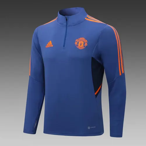 Conjunto de Treino Manchester United Meio Puxão Azul 2022/2023  — view 3